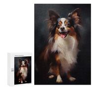Papillon Dog: Relaxing Home Activity, 300 PCS Decorative Jigsaw for Grown-Ups; for Couples, Friends And Family