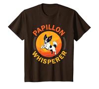 Papillon Dog T-Shirt, Youth, Brown, 2T