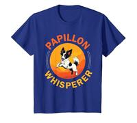 Papillon Dog T-Shirt, Youth, Royal Blue, 2T