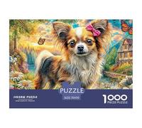 Papillon DogDaunting Jigsaw Puzzles for Adults An Assortment of 1000 Advanced, Impossible-Hard-Difficult Challenging Puzzle Educational Game Pieces - A Formidable And Rewarding Gift for Ambitious Adu
