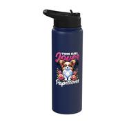 Papillon Dogs Continental Toy Spaniel Phalene Girls Papillon Stainless Steel Insulated Water Bottle