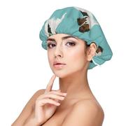 Papillon Dogs Cute Toy Spaniel Dog,Adult's Satin Sleeping Cap - Women's Elastic Sleep Bonnet, Adjustable Overnight Hair Cover