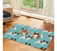 Papillon Dogs Cute Toy Spaniel Dog,Waterproof Pet Feeding Mat,PU Leather Placemats for Cat Dog Water Bowl,Food Mats,40x60cm