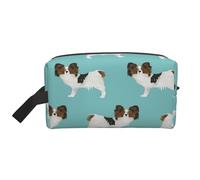 Papillon Dogs Cute Toy Spaniel DogMakeup Trave Bag for Women,Cosmetic Large Capacity Organizer