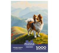 Papillon Jigsaw Puzzles for Adults Gifts 1000 Piece Family Challenging Toys Home Decoration Cute Dog Jigsaw Puzzle for Adults And Kids 70x50cm/1000pcs