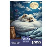 Papillon Jigsaw Puzzles Puzzles for Adults Kids. 1000 Pieces Pet Dog Great Gifts Challenge Toy Educational Games Home Decoration for Adults& Kids Age 14 Years Up 70x50cm/1000pcs
