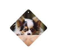 Papillon Lying On Tummy Car Air Fresheners 4 Pcs, Funny Hanging Car Air Fresheners Cute Long Lasting Scented Mirror Hanging Decoration Ornaments Gift Interior Decor Accessories For Men Women