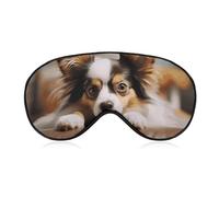 Papillon Lying on Tummy Eye Masks Sleeping Detachable Breathable Eye Cover Soft Block Light Sleep Mask for Women Men, Relaxing Pressure Night Blindfold