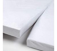 Papillon Molton 100% Cotton Split Fitted Sheets, White, 180 x 220 cm