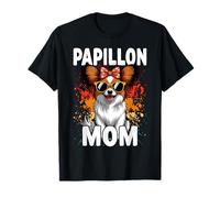 Papillon Mom Bandana Womens Papillon Dog T-Shirt