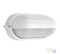 Papillon Outdoor Ceiling Light Oval Shade White 21.5X10X11 Cm