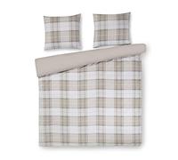 Papillon Portland Duvet Cover Sand, Cotton, 140 x 200/220 cm