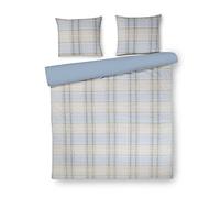 Papillon portland duvet covers blue, Cotton Satin, 200 x 200/220 cm