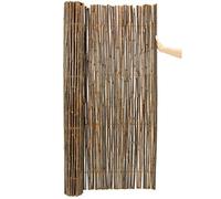 Papillon Thick Carbonised Black Bamboo Fencing Privacy Screening Roll 1.9m x 1.8m (6ft 2in x 6ft)