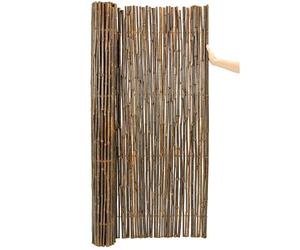 Papillon Thick Carbonised Black Bamboo Fencing Privacy Screening Roll 1.9m x 1.8m (6ft 2in x 6ft)