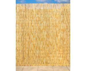 Papillon Thick Reed Bamboo Style Natural Garden Fence Screening Roll Privacy 4m x 1.2m (13ft 1in x 4ft)