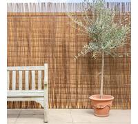 Papillon Willow Natural Garden Fence Screening 3m Wide Roll Privacy Border Wind and Sun Protection (1 Metre Tall)