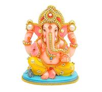Papilon Handcrafted Polyresin Eco Friendly Lord Ganesha Ganpati Idol Figurine | Gold Polish Lord Ganesha Statue for Temple & Home Decoration (3" X 2.5"X 4.5" Inches)