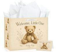 Papmiunm Welcome Little One Baby Boy Gift Bag