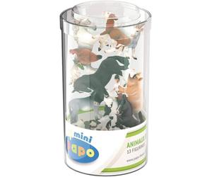 Papo 33015 Mini PLUS Farm Tube, 12 pcs Figurines, Multicolour