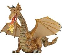 Papo 39095 Gold dragon with flame ENCHANTED WORLD Figurine, Multicolour