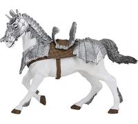 Papo 39799 Horse in armour MEDIEVAL-FANTASY Figurine, Multicolour