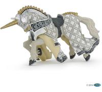 Papo 39916 Weapon master unicorn horse MEDIEVAL-FANTASY Figurine, Multicolour