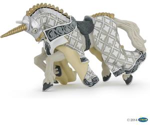 Papo 39916 Weapon master unicorn horse MEDIEVAL-FANTASY Figurine, Multicolour