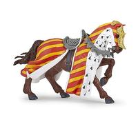 Papo 39945 MEDIEVAL-FANTASY, Tournament horse Figurine, Multicolour