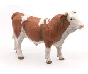 Papo 51142 Simmental bull FARMYARD FRIENDS Figurine, Multicolour