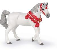 White Arabian Horse In Parade Dress