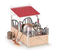 Papo - Box and its Accessories, World of Horses, Foals and Ponies for Children from 3 Years - Immersion in the Equestrian Universe and Animal Care