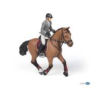 Papo 51561 Competition horse with rider with horse play set toy pony model