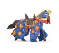 Papo Fantasy World Blue Horse Fleur de Lys Toy Figure, Three Years or Above, Multi-colour (39787) Papo Multicolor