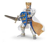 Papo - King Arthur Blue Figurine, Fantastic Medieval Toy for Children, 10cm, Hand-painted Legendary Hero, Introduction to History and Courage from 3 Years old