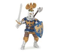 Papo - Realistic Blue Crested Knight Figure - Ages 3+ - Fantasy & Medieval Collection - Creative Play Knight - Gift Idea Toy for Girls and Boys