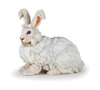 PAPO Farmyard Friends Angora Rabbit Toy Figure - White