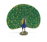 Papo - Animal figurine - Peacock, Splendour of the Animal World, Children's toy from 3 years - Marvel at the Natural Beauty and Diversity of Species
