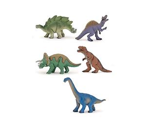 Papo Figurine, 10324 Mini Dinosaurs Assortment Box (30 pcs), Multicolour