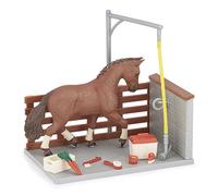 Papo Toy Playset Horse Washing Box with Accessories 60116 Foals and Ponies Figurine