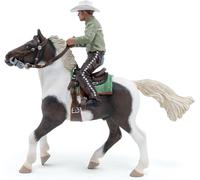 Papo - Hand painted - Animal Figure - Cowboy and his horse - 51573 - Horses - Co