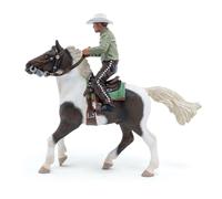 PAPO Horse and Ponies Cowboy and His Horse Toy Figure Set (51573)