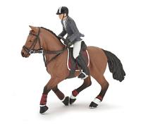Papo 51561 Competition horse with rider with horse play set toy pony model