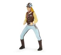 PAPO Horses and Ponies Blue Trendy Rider Toy Figure