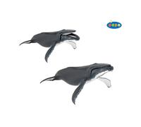 Papo - Humpback Whale Figurine - Realistic figurine - 3 years old - The world of the sea - Hand painted - Stimulates the imagination - 29 x 16,3 x 12,8 - Educational toy - Gift idea - humpback whale