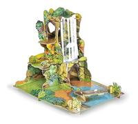 Papo - Jungle Cardboard Playset - Wild Animal Decor for Kids Age 3+ - ISIPLAY Structure for Safari Figurines - Hand-Assembled Educational Environment - 46 x 33 x 36 cm - Gift Idea - 60112