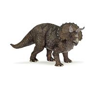 Papo - Large dinosaur figurine - 22 cm - Triceratops, Encounter with the Giant, Children's toy from 3 years - Discovery of Prehistoric Life and Herbivorous Dinosaurs