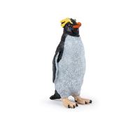 Papo - Macaroni Penguin Figurine for Children Age 3+ - Educational Marine Animal Toy - Realistic Yellow-Crested Penguin - Hand-Painted - Fauna Marine Collection - 56064