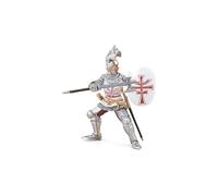 PAPO Fantasy World Germanic Knight Toy Figure, Silver/White (39947)