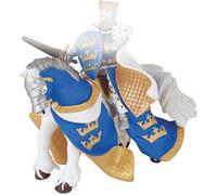 PAPO MEDIEVAL-FANTASY Figurine, 39952 Blue King Arthur Horse, Multicolour